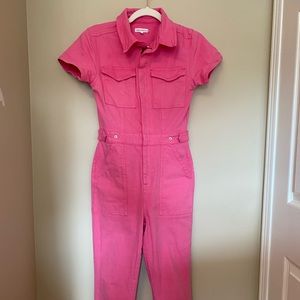 Good American pink jumpsuit size 2
